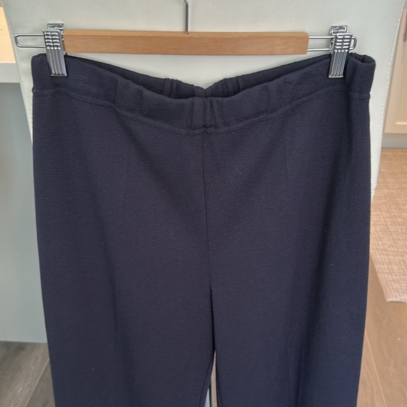 Made in Italy Navy Pull On Pants Viscose Blend Slim Size M - Picture 7 of 10
